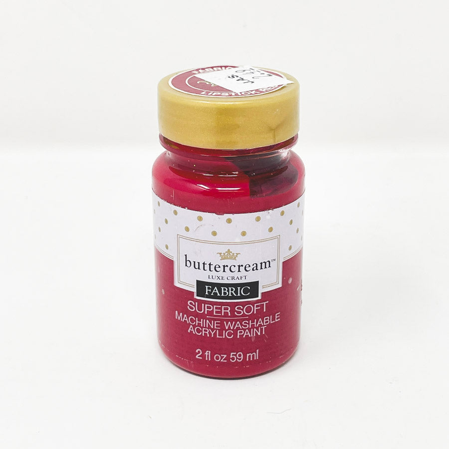 Buttercream Supersoft Fabric Acrylic Paint Lipstick Red