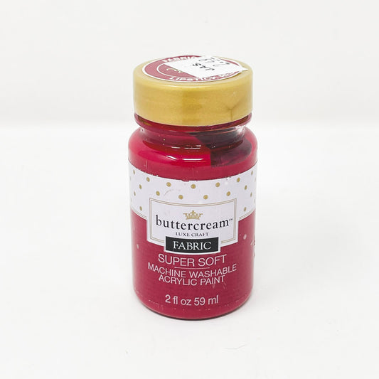 Buttercream Supersoft Fabric Acrylic Paint Lipstick Red