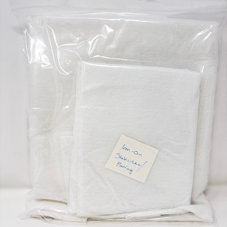 Bundle of Iron-On Stabilizer and Batting