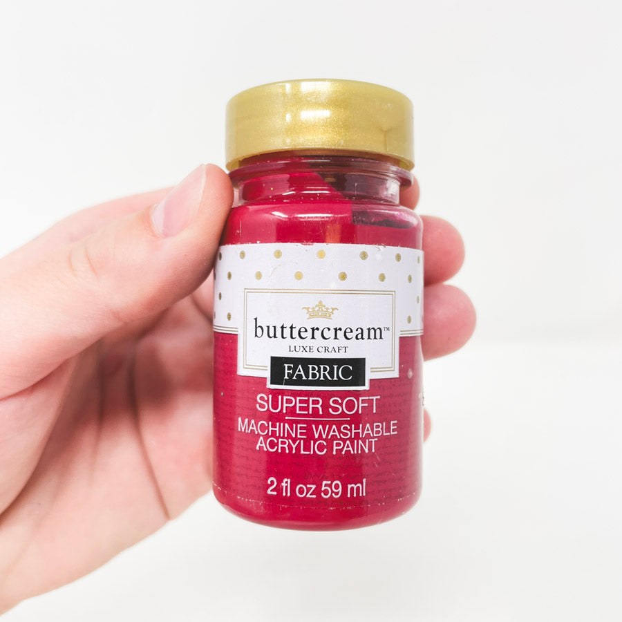 Buttercream Supersoft Fabric Acrylic Paint Lipstick Red