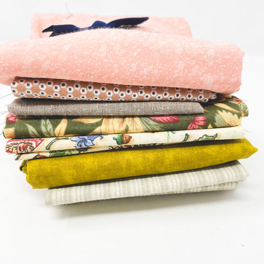 Peach Garden Fabric Bundle - Asst. Sizes