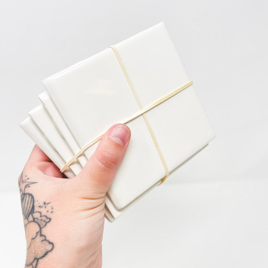 Glazed White Tiles 4 x 4