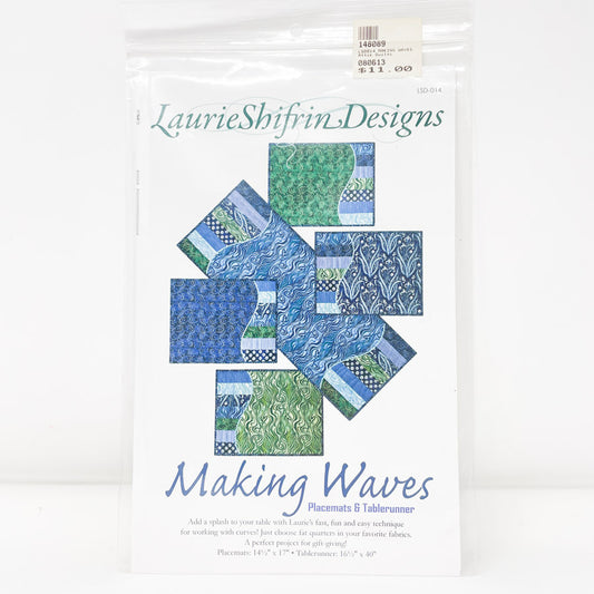 Making Waves Placemat and Tablerunner Sewing Pattern by Laurie Shifrin Designs