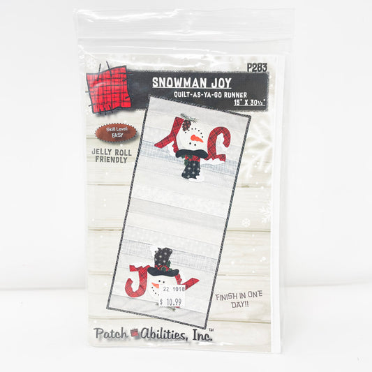 Snowman Joy Quilting Pattern by Patch Abilities, Inc