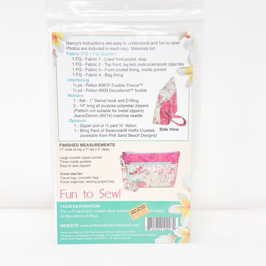 Maui Glam Bag Sewing Pattern by Nancy Green