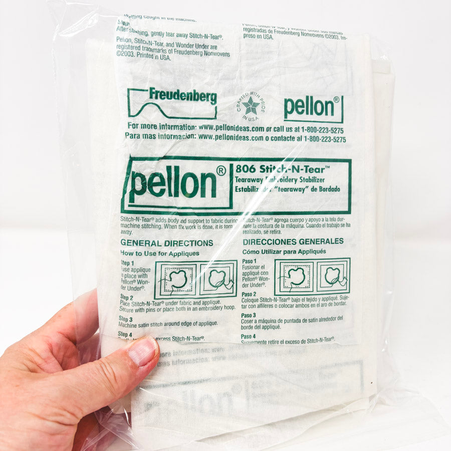 Length of Pellon Stitch-N-Tear Embroidery Stabilizer