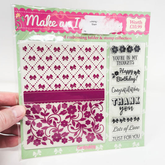 Make an Impression Stamps & Embossing Folder