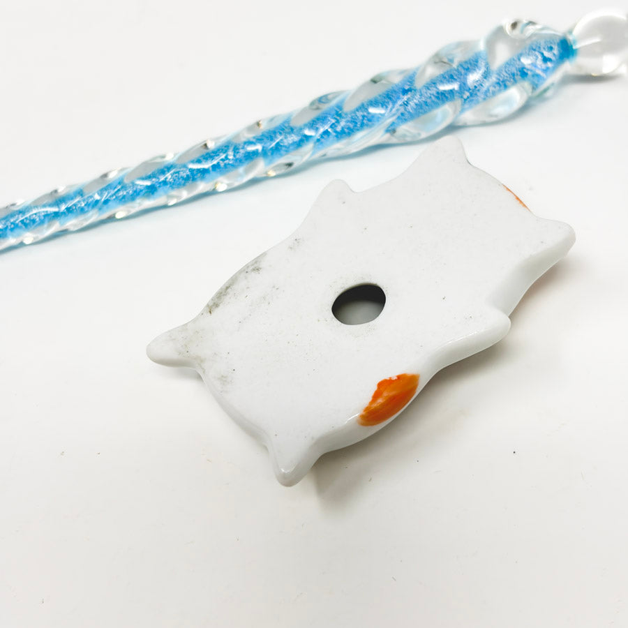 J. Herbin Glass Dip Pen with Ceramic Lucky Cat Rest