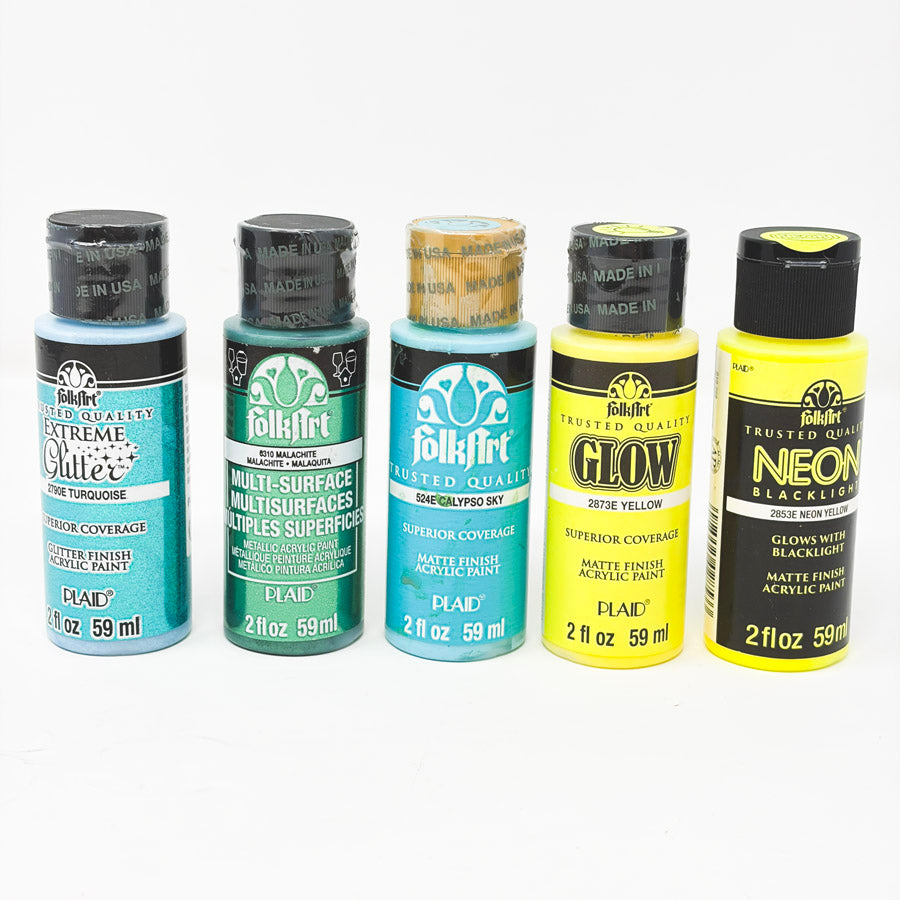 Unopened Folk Art 2 oz Acrylic Paint Bottles