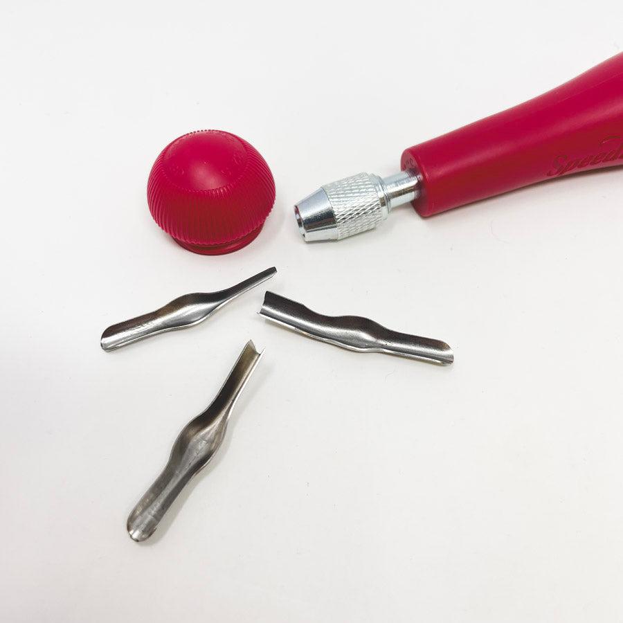 Speedball Linoleum Cutting Set - 3 Blades/Handle