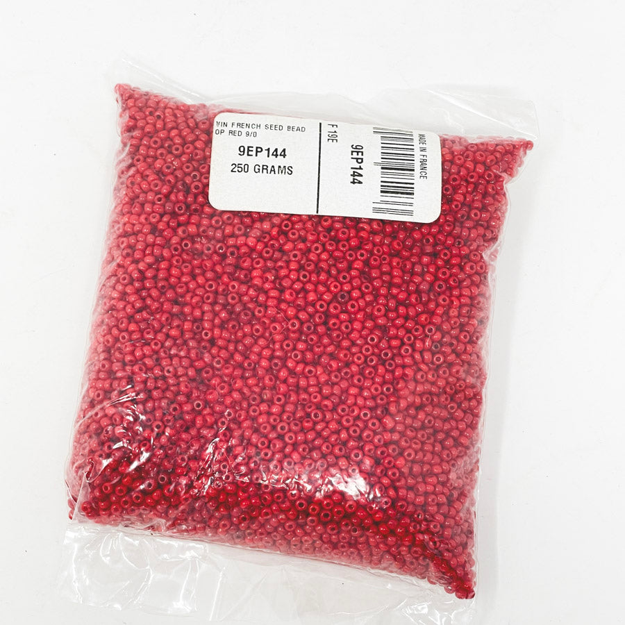 Shipwreck Beads Vintage French Seed Bead Red 9/0 - 250gm