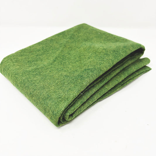 23" x 36" Heathered Green Wool Blend Felt