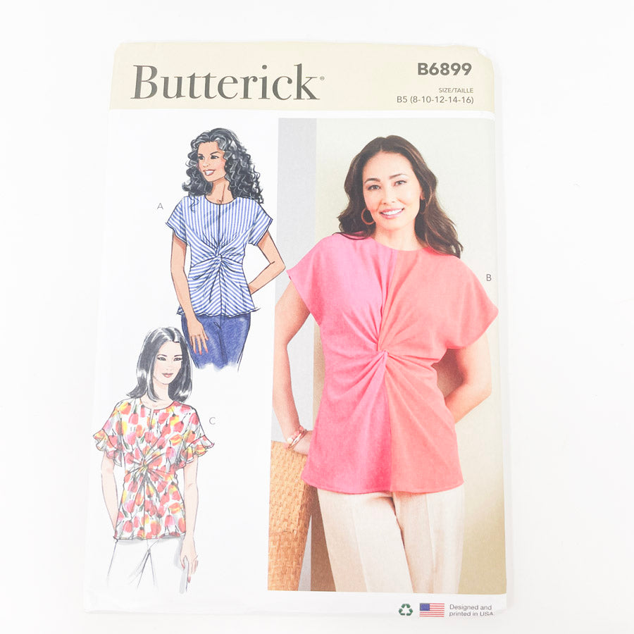 2022- Butterick- B6899- Misses' Top- Sizes- 8-16