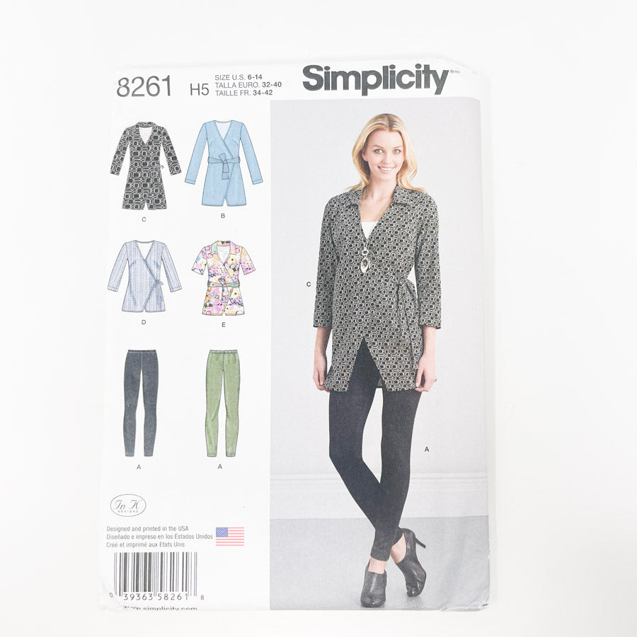 2016 Simplicity- Tunic and Leggings- 8261- Size 6-14