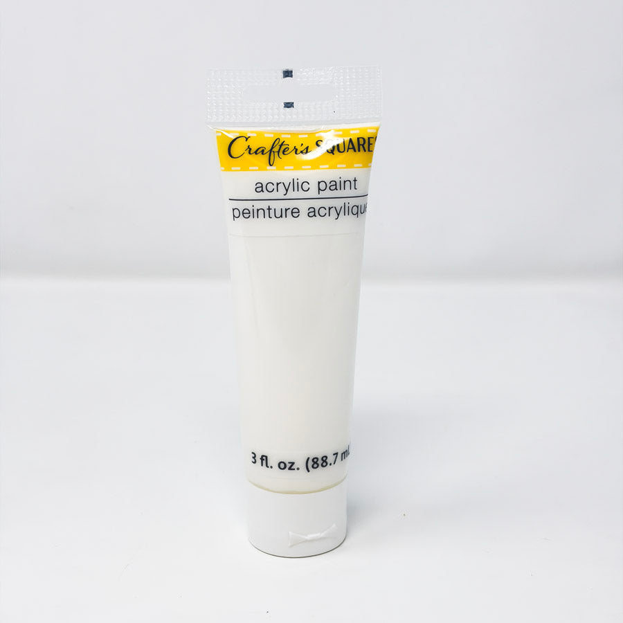 3 oz Crafter's Square White Acrylic Paint