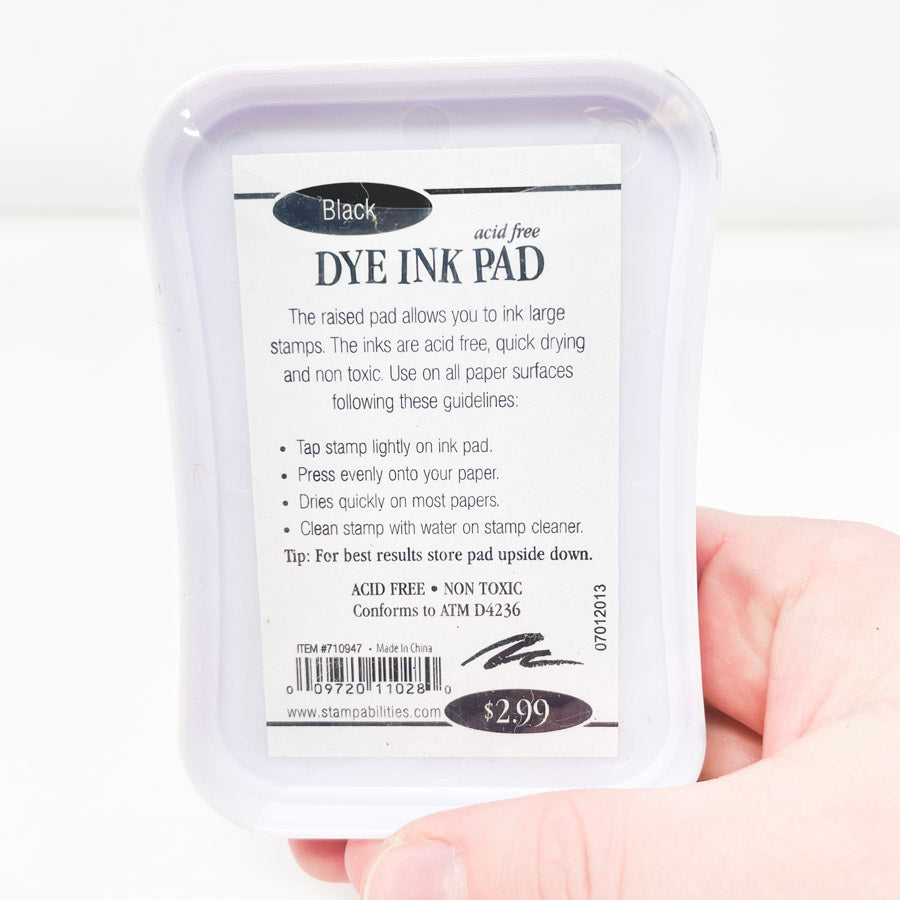 Stampabilities Dye Ink Pad - Black