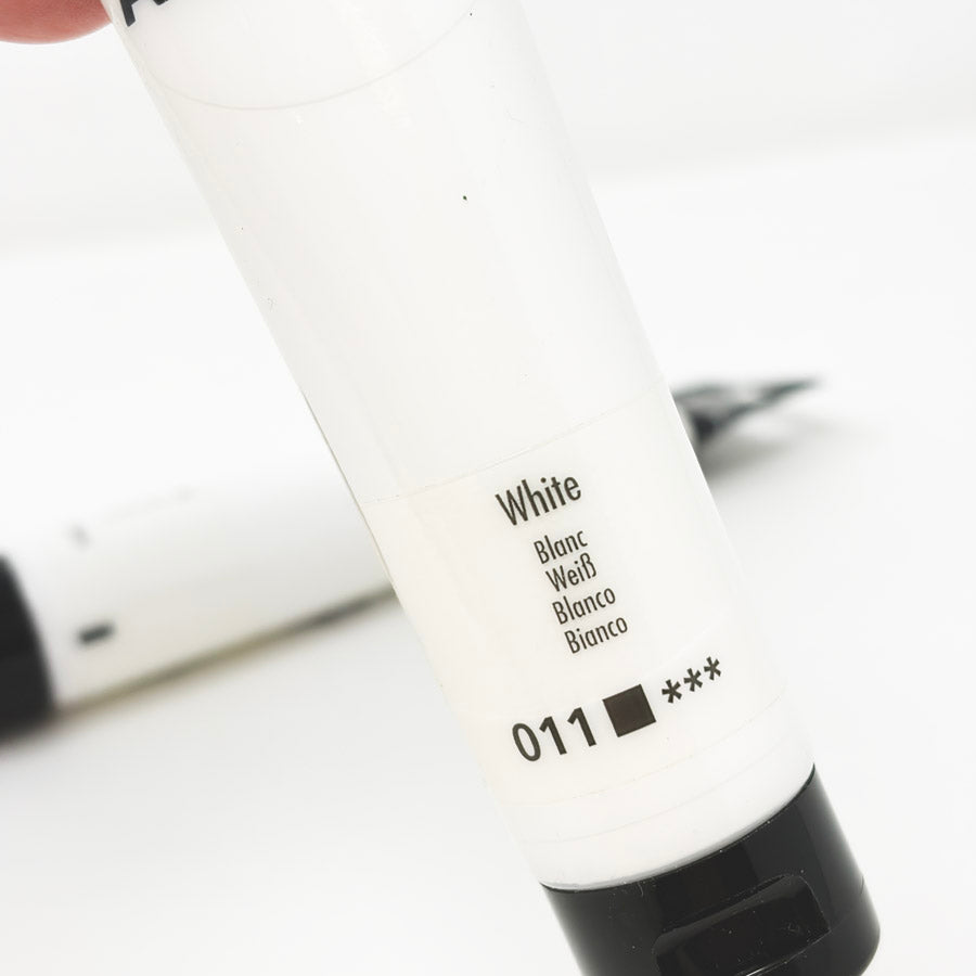 2.5 oz White Daler Rowney Acrylic Paint (1)