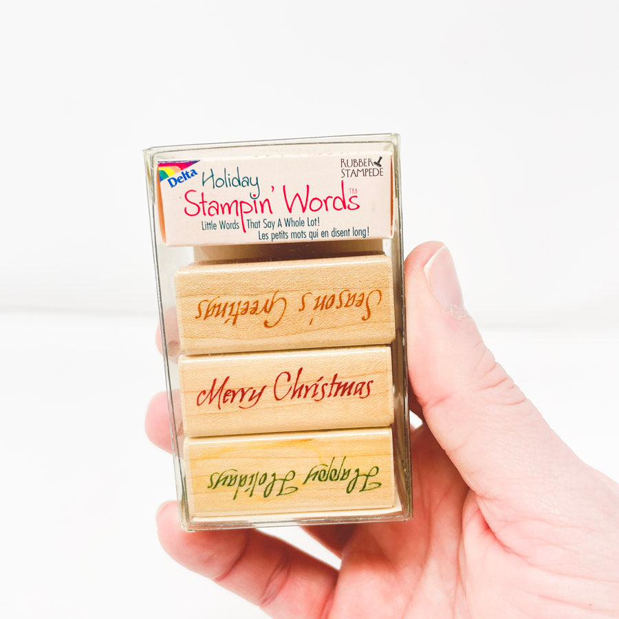 Holiday Stampin' Words Set