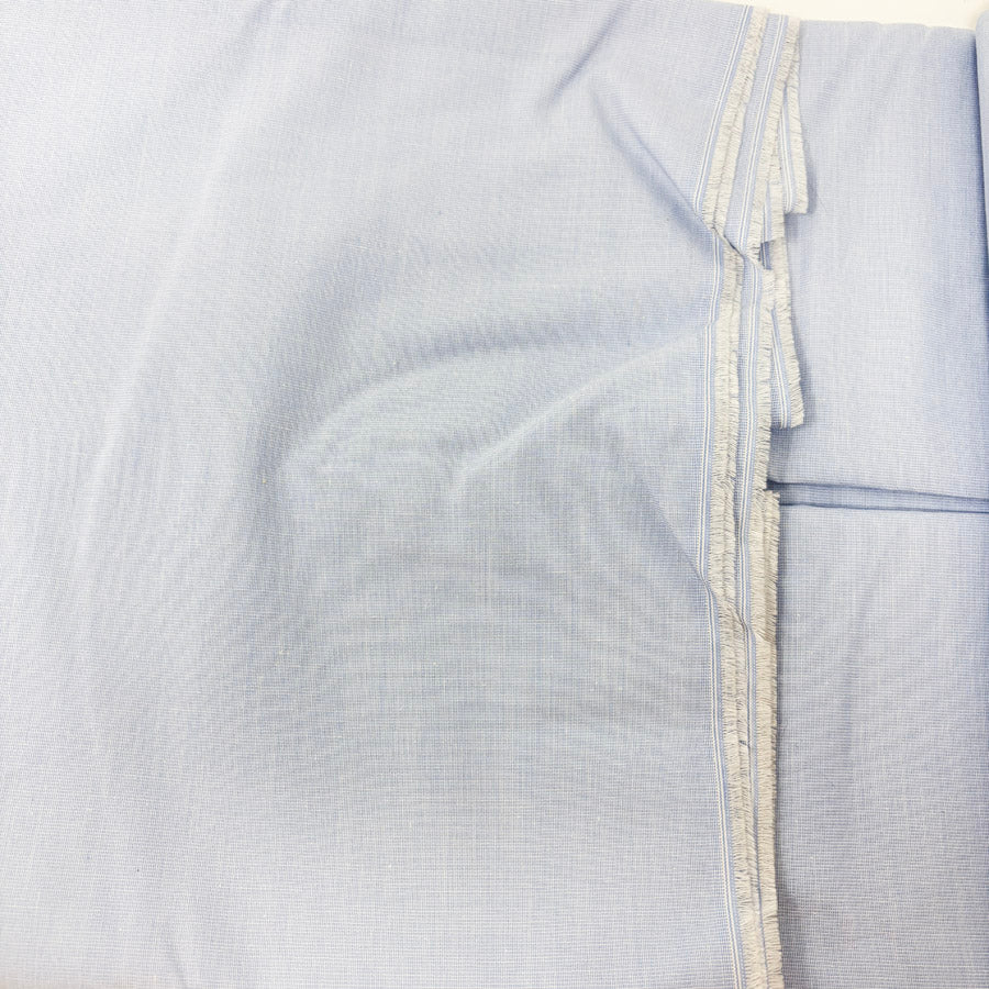 2.4 Yds x 62" Light Blue Cotton Chambray Fabric