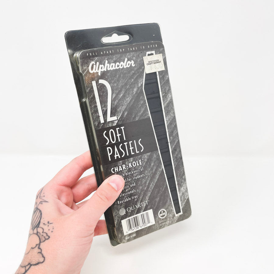 Alphacolor 12 Soft Charcoal Pastels