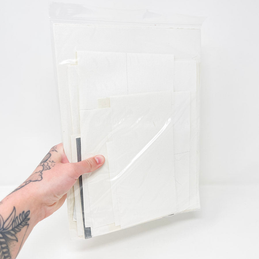 Bundle of Canvas Pieces - various sizes