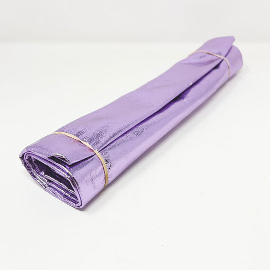18" x 52" Purple Metallic Faux Leather