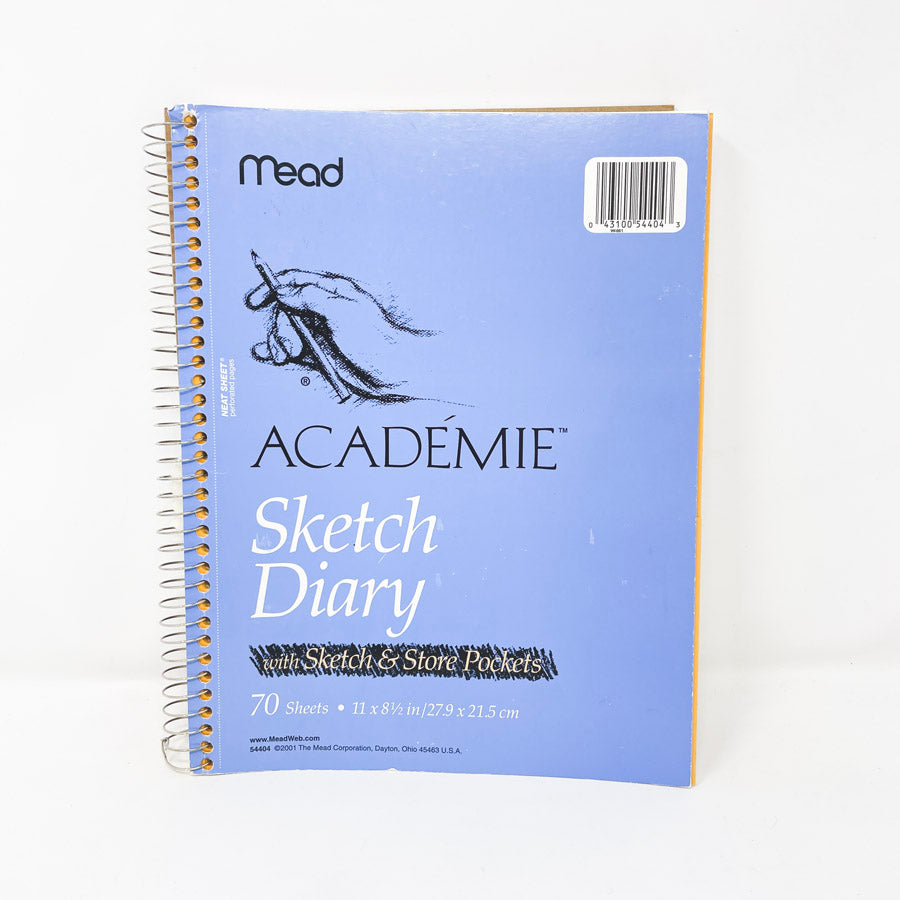 Mead Academie Spiral Bound Sketch Diary - 8.5" x 11"