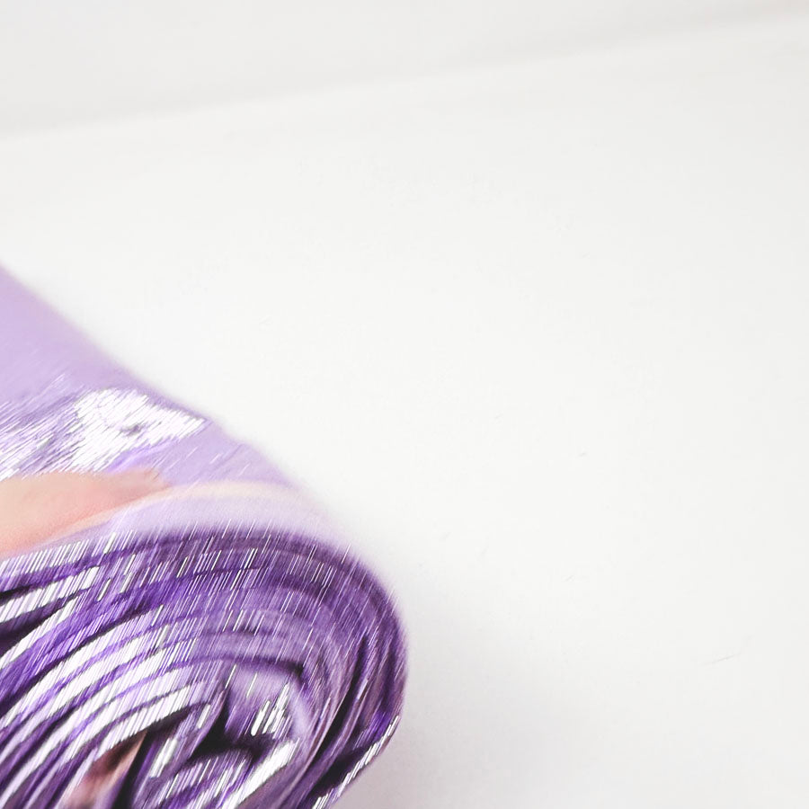 18" x 52" Purple Metallic Faux Leather