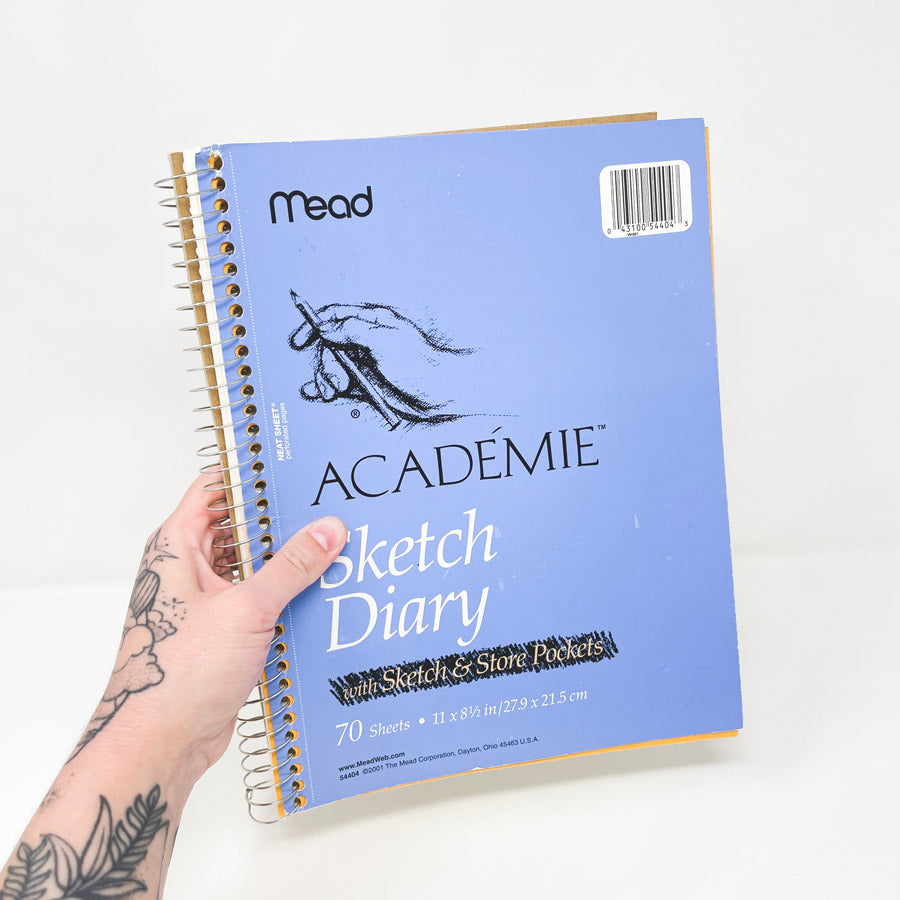 Mead Academie Spiral Bound Sketch Diary - 8.5" x 11"