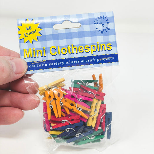 Mini Clothespins - Asst. Colors