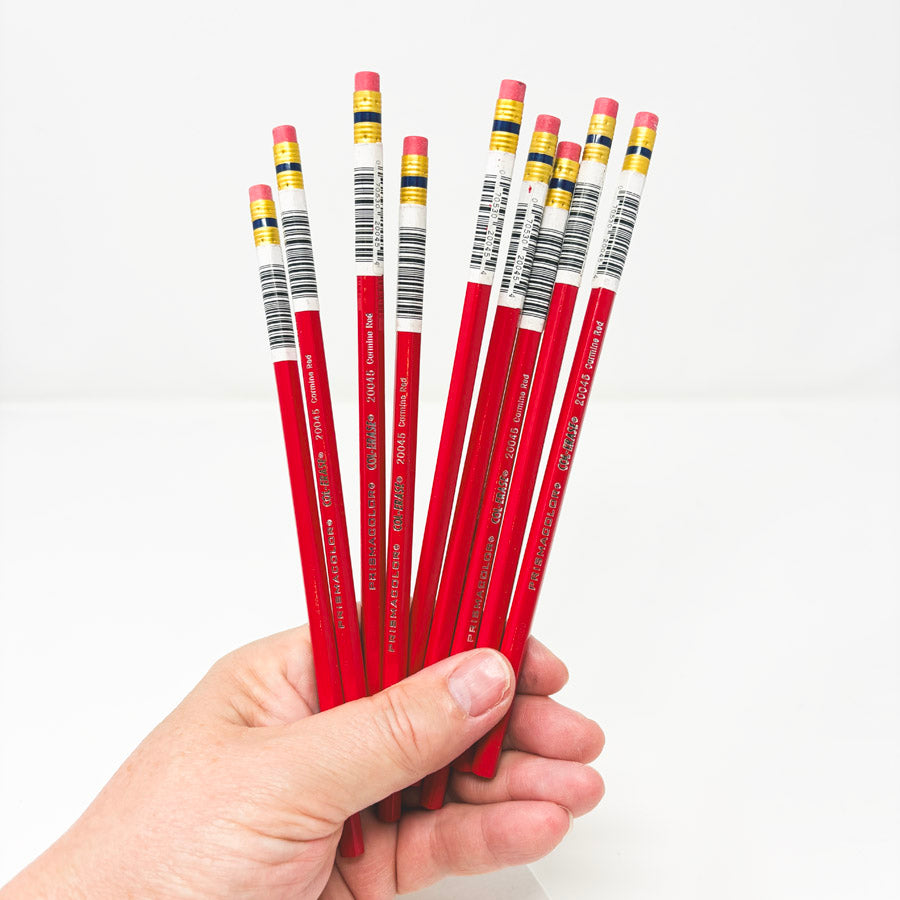 Carmine Red Prismacolor Col-Erase Pencils (9)