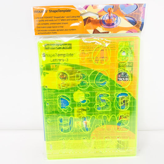 Fiskars Shape Template - Alphabet