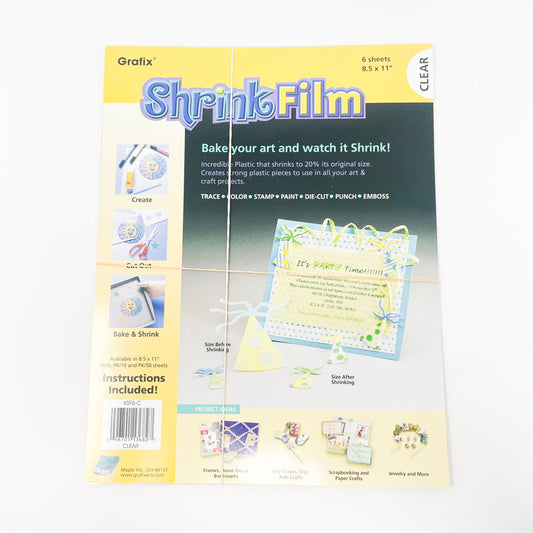 Grafix Clear Shrink Film - 4 Sheets