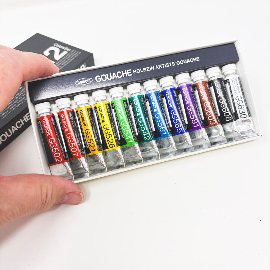Holbein Artists' Gouache Paint – 12 pc Set
