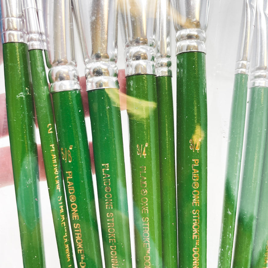 Plaid One Stroke Donna Newberry Paint Brush Set - 10 count