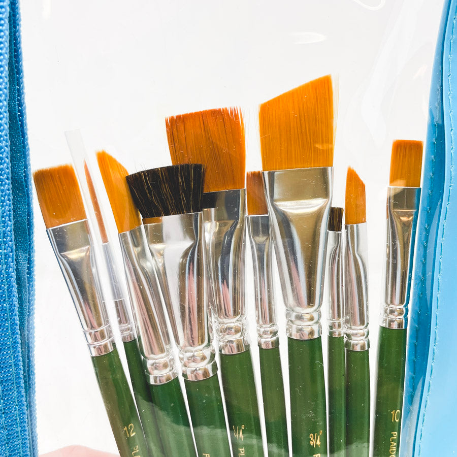Plaid One Stroke Donna Newberry Paint Brush Set - 10 count