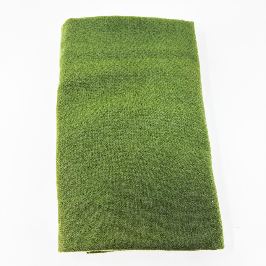 52" x 28" Green Wool Fabric