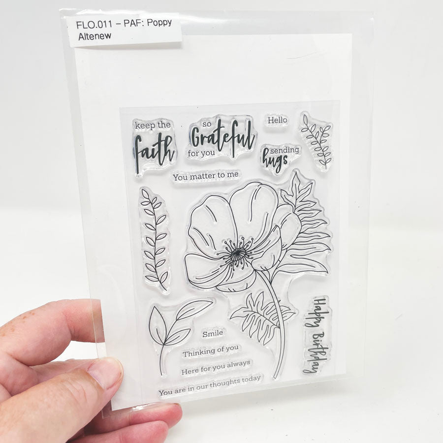 Paint-A-Flower Poppy Clear Stamps by Altenew