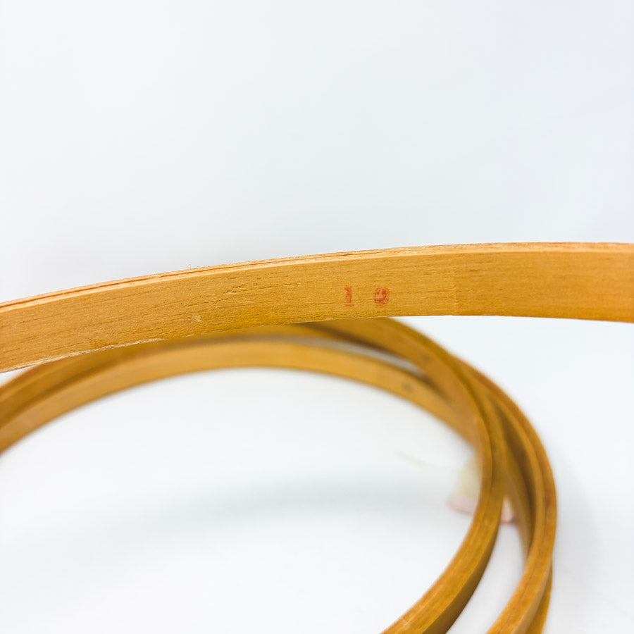 Vintage 10" Coats & Clark Wood Embroidery Hoops (1)