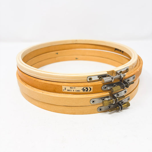 8" Wood Embroidery Hoops (1)