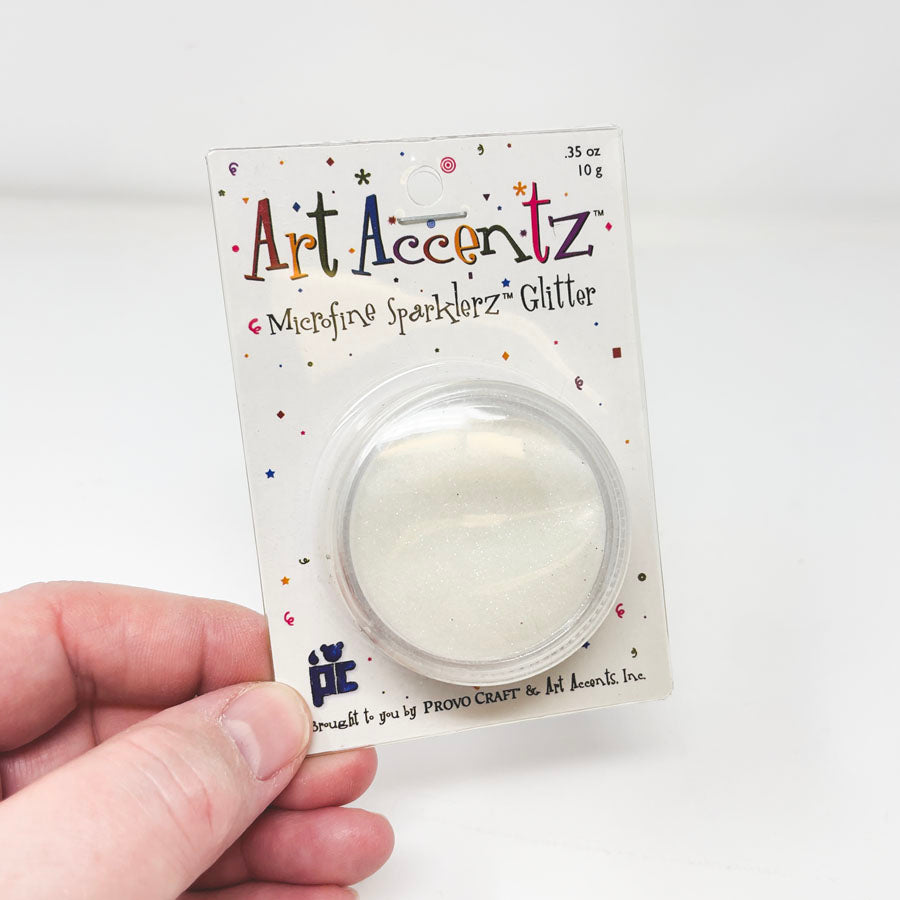 Art Accentz Clear/White Glitter