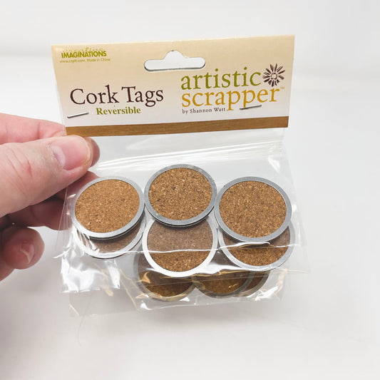 Artistic Scrapper Cork Tags