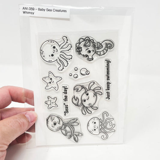 Baby Sea Creatures - Clear Stamp by Whimsy