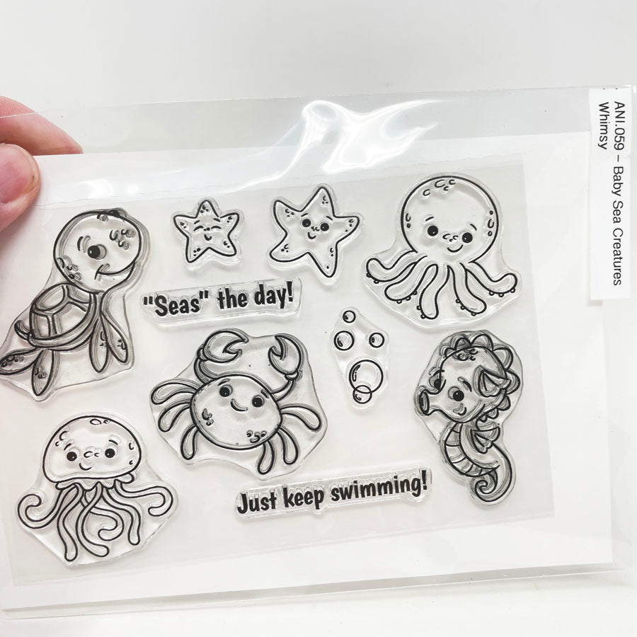 Baby Sea Creatures - Clear Stamp by Whimsy