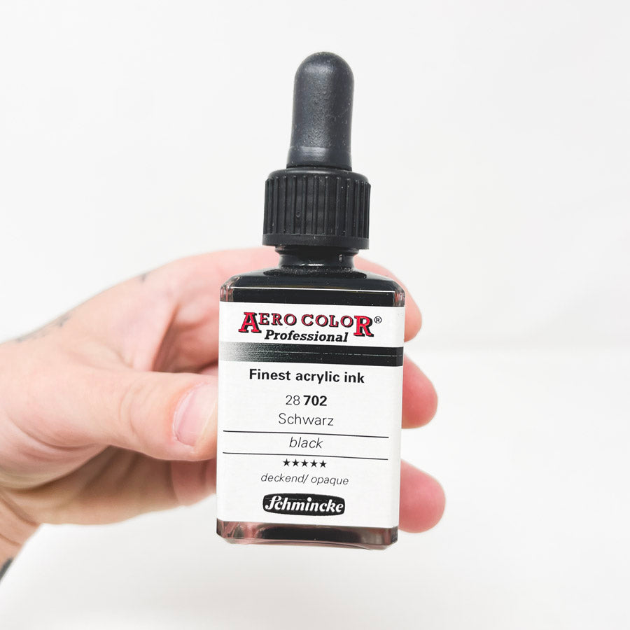 Schminke Aero Color Professional Finest Acrylic Ink Black