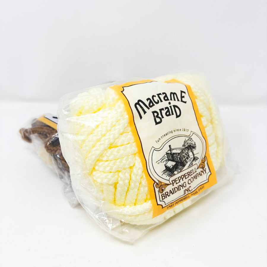 Vintage Ivory Macrame Braid by Pepperell Braiding Company