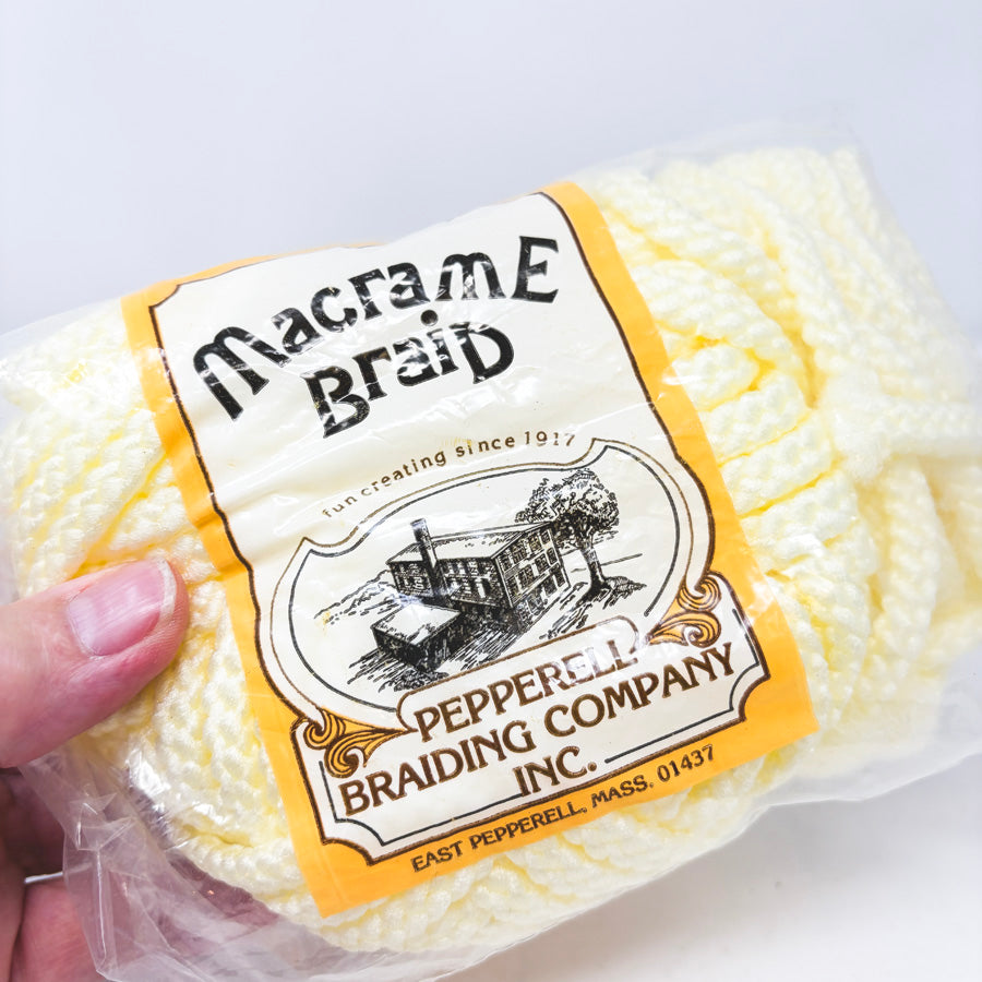 Vintage Ivory Macrame Braid by Pepperell Braiding Company