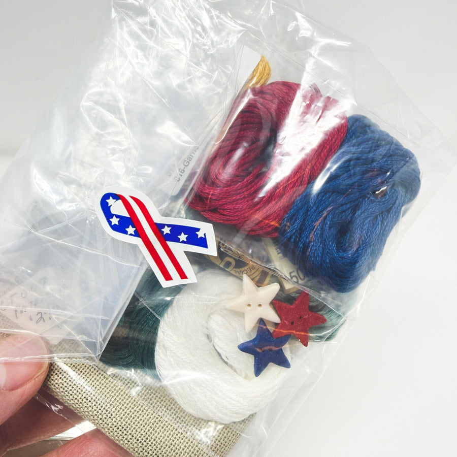 Patriotic – The Stitchworks Tin Collectible Cross Stitch Kit