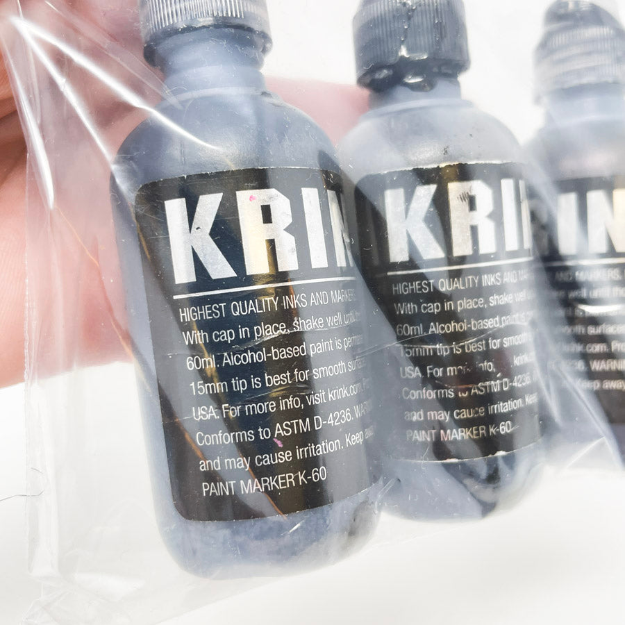 KRINK K-60 Black Paint Markers (3)