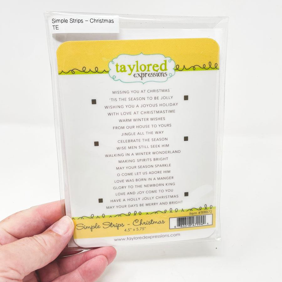 Simple Srtips - Cling Stamps by Taylored Expressions - Pick a Design